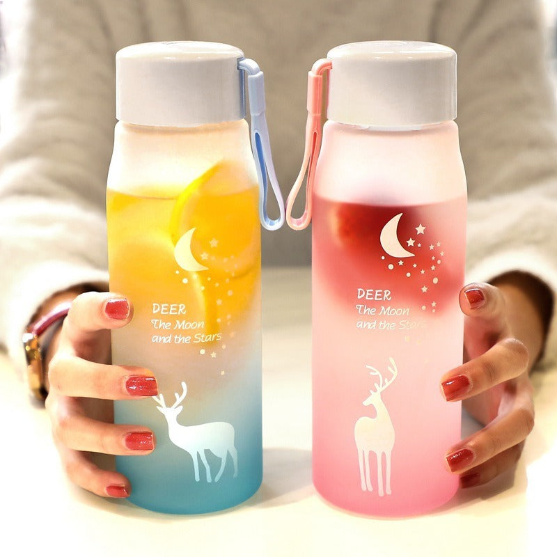 Deer Series Frosted Water Cup Bottle - Minor Fault